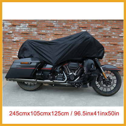 Large Motorbike Half Cover Outdoor Waterproof UV Protector for Make Model