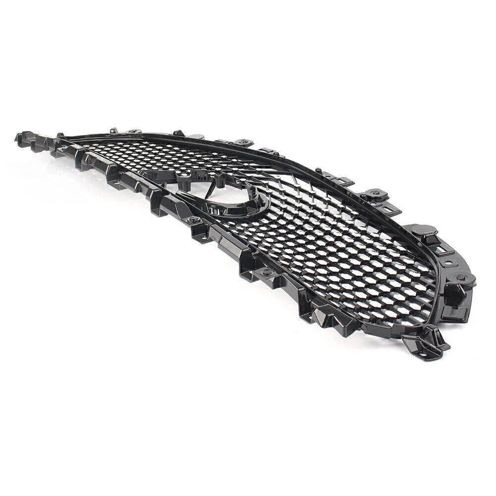 Front Upper Bumper Grille for Mazda CX-5 2017-2021 Black Grille Cover