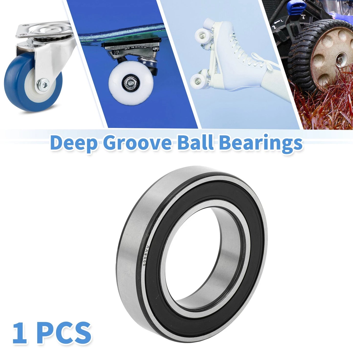40x68x15mm Deep Groove Ball Bearings for Scooter Skateboard Wheel
