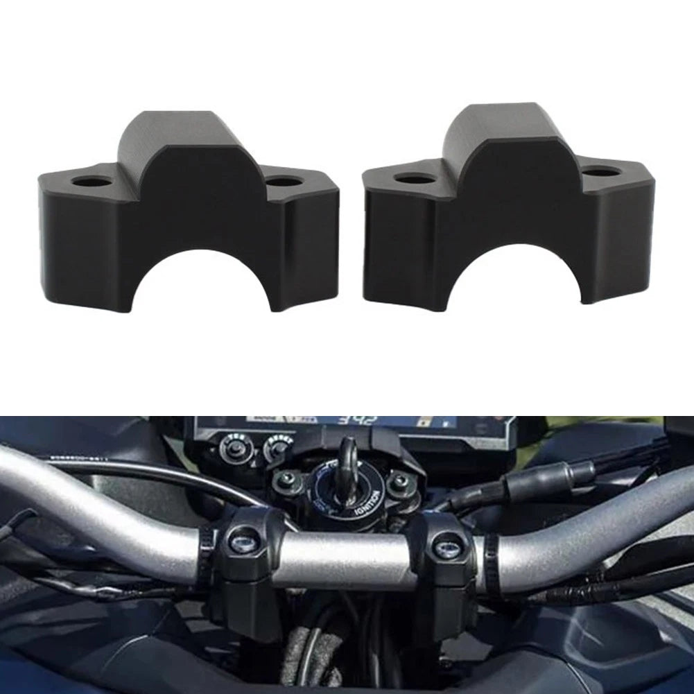 Black Handlebar Raiser Clamp for Yamaha XT1200Z XTZ1200 (2010-2024)