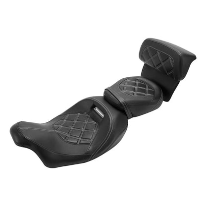 Driver & Passenger Seat w/ Backrest for Harley Street Glide Touring (2014 - 2023)