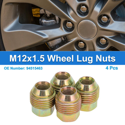 4 Pcs M12x1.5 Wheel Lug Nuts for Chevrolet Aveo (2005 - 2011)