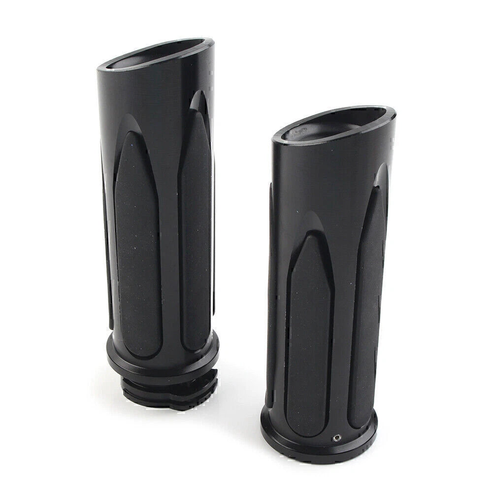 Black Soft Touch Hand Grips for Harley Touring Street Road Glide (2009-2023)