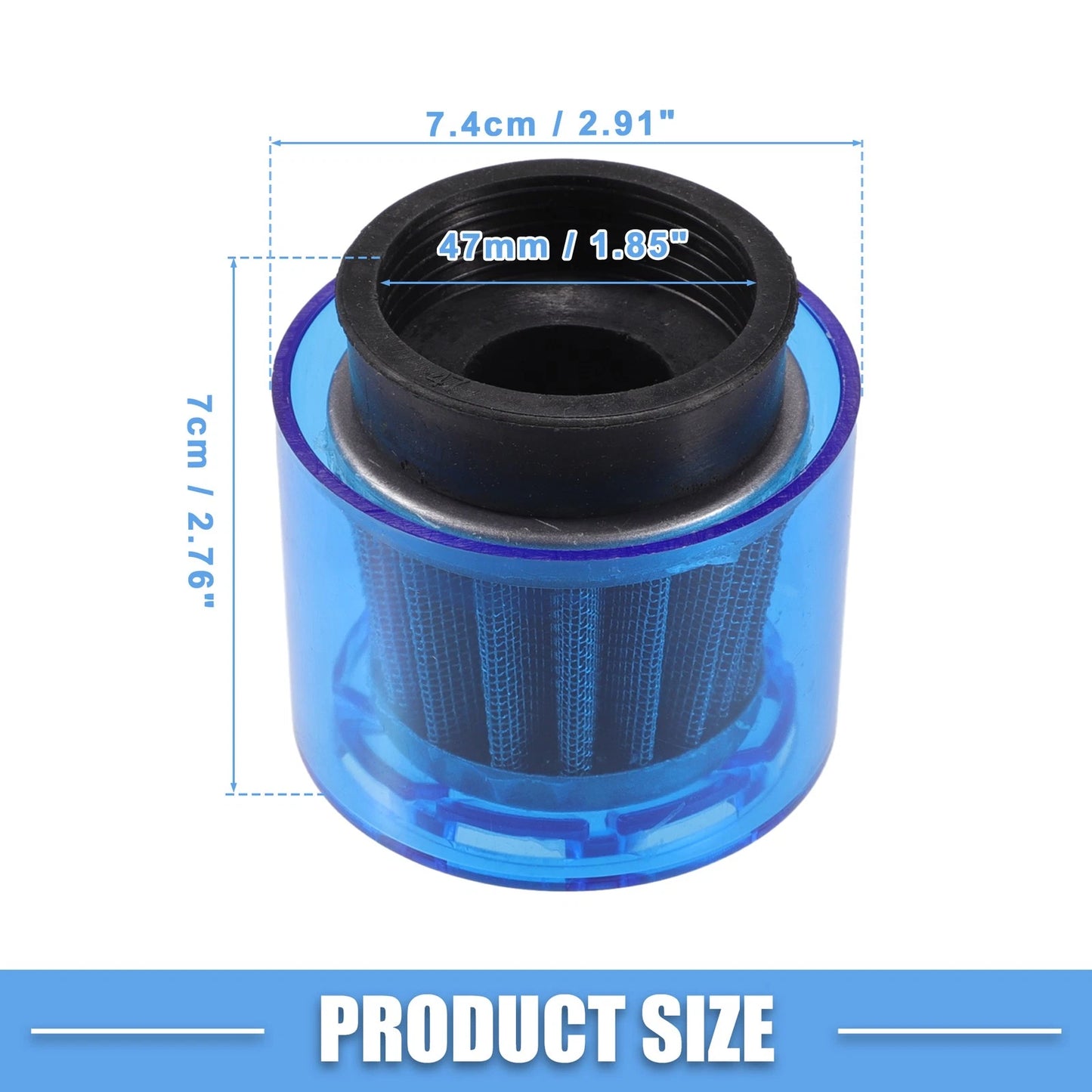 Air Filter Cleaner / 47mm/1.85" for Most Motorcycles