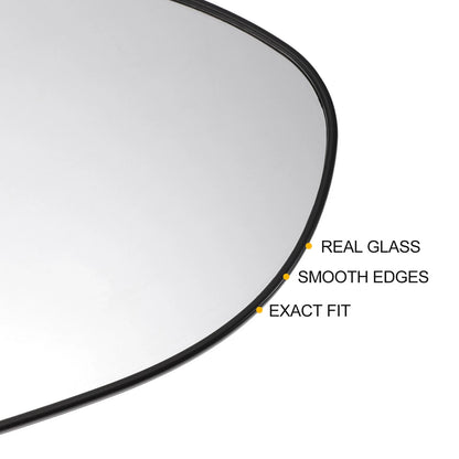Left Side White Mirror Glass w/ Back for KIA Rio (2012-2016)