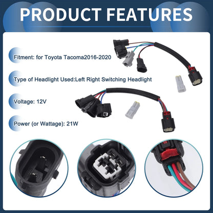 Headlight Wiring Harness for Toyota Tacoma (2016-2020)