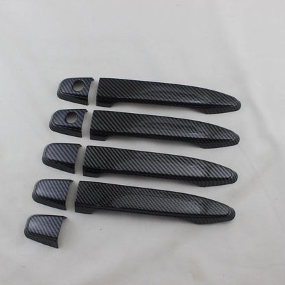 Door Handle Frame ABS Cover Trim for 2005-2015 Toyota Tacoma 9 x Carbon Fiber