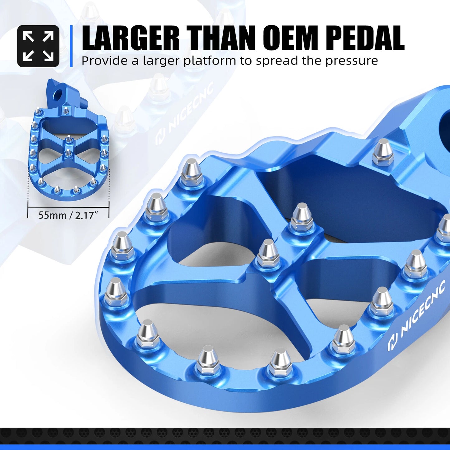 Foot Pegs for Yamaha YZ250F YZ450F YZ450FX WR450F (2024)