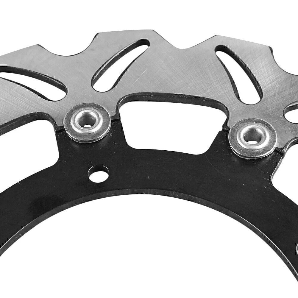 Black Front Brake Disc Rotors for Yamaha XJ6, YZF R6, FZ6 Fazer, MT03 (2006-2020)