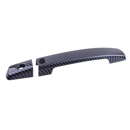 Carbon Fiber ABS Door Handle Cover Trims w/ Key Hole for Nissan Sk