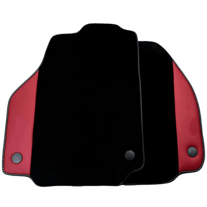 AutoWin Floor Mats for Ferrari F8 Tributo | Bordeaux Nappa Leather