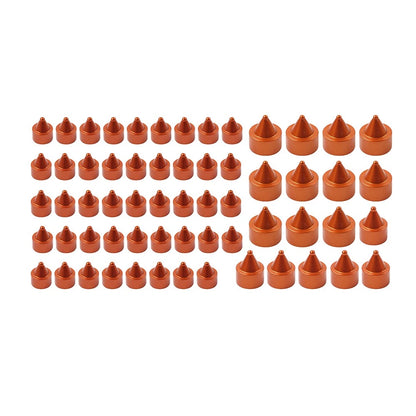 61X Engine Topper Bolt Caps Cover Orange for Harley Twin Cam FLH (1999-2006)