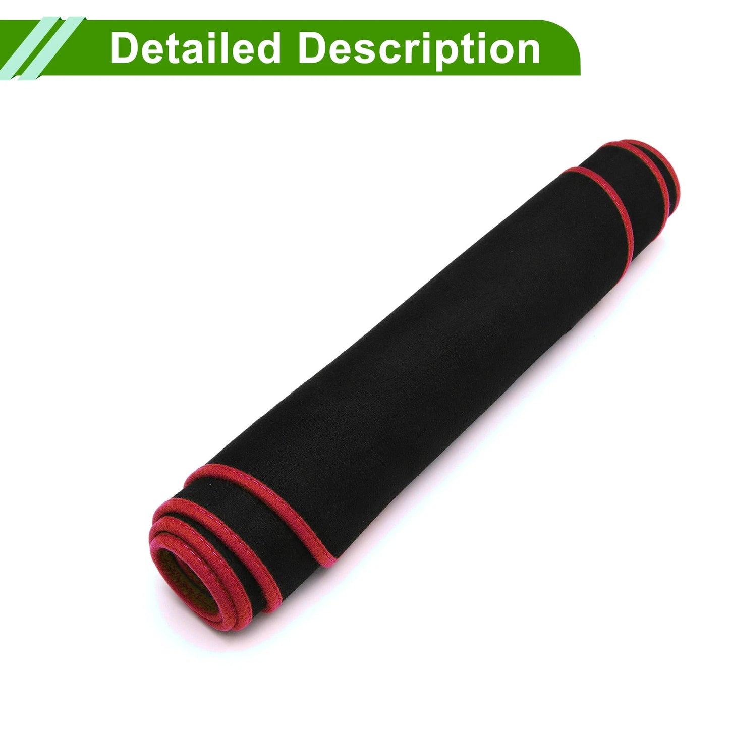 Dashboard Cover Mat for Volvo S60 V60 XC60 Sun Protector Black Red (2011-2023)