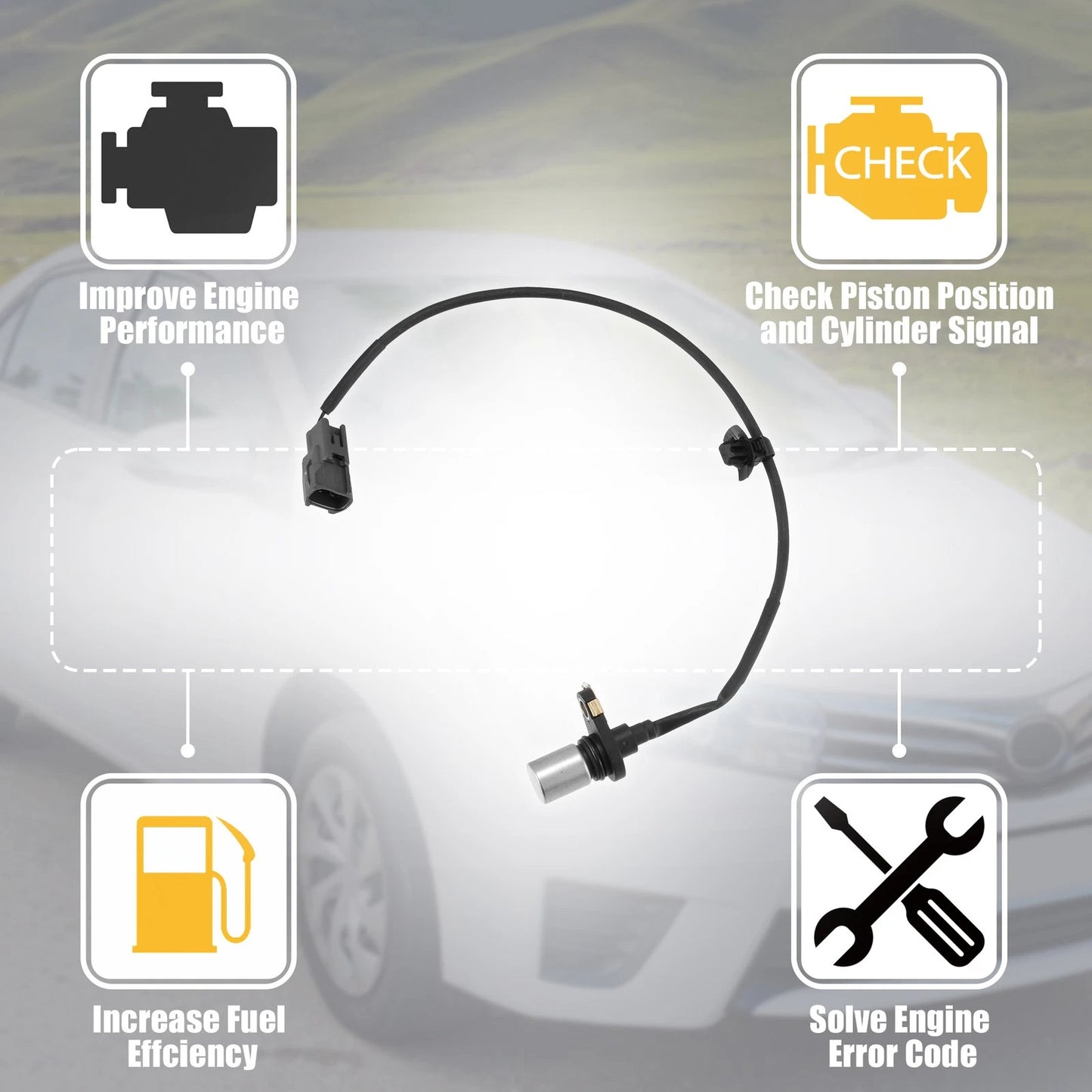 Crankshaft Position Sensor for Toyota Celica A/T Gold (2000-2005)