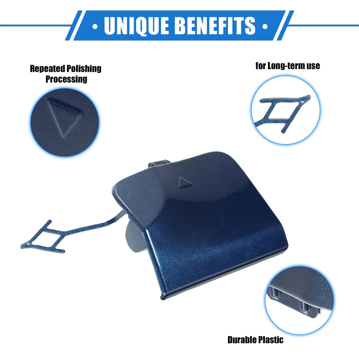 Tow Hook Eye Hole Cover Cap for BMW X3 G08 2018-2020 Blue Rear Right