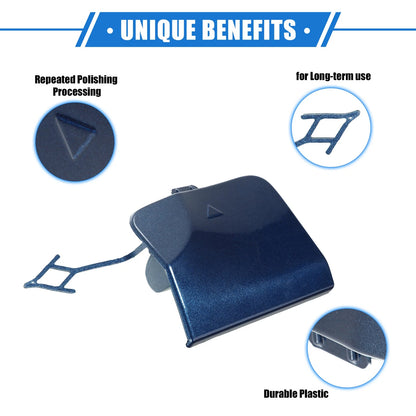 Tow Hook Eye Hole Cover Cap for BMW X3 G08 2018-2020 Blue Rear Right