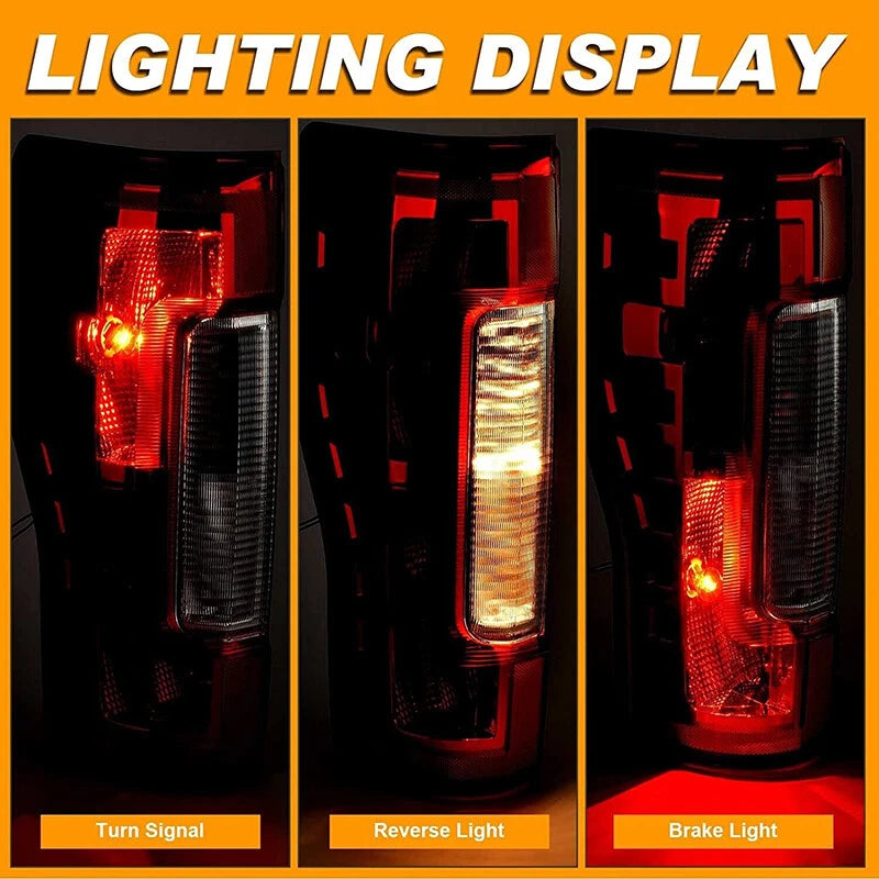 Right Passenger Side Taillight w/Bulb for Ford F250 F350 SuperDuty (2017-2018)