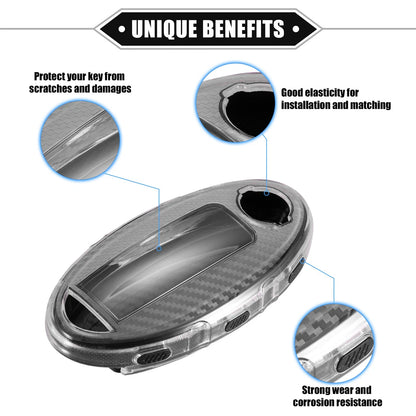 TPU Black Key Fob Cover for Nissan Serena, X-Trail