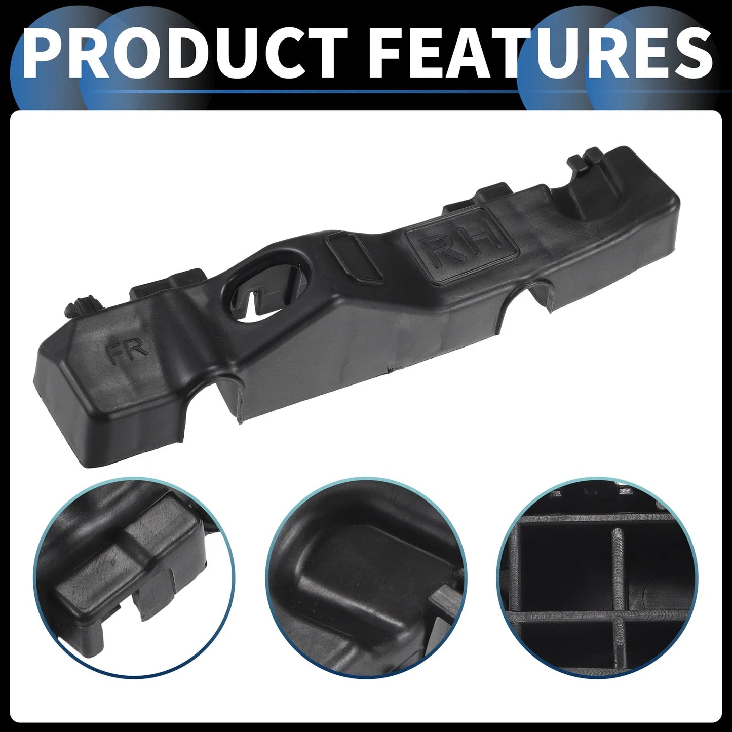 Right Front Bumper Retainer Bracket for Kia Forte (2019-2021)