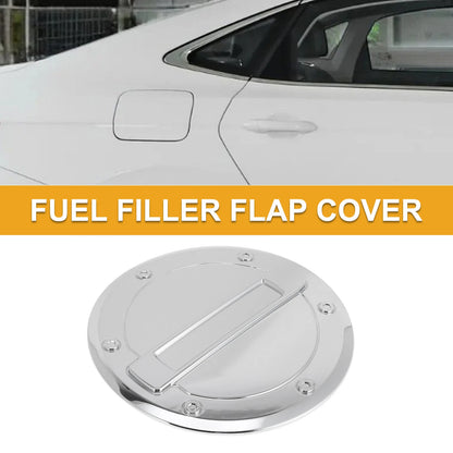 Fuel Tank Door Cap for Dodge Ram 2023-2025 Gas Tank Flap Chrome Silver Tone