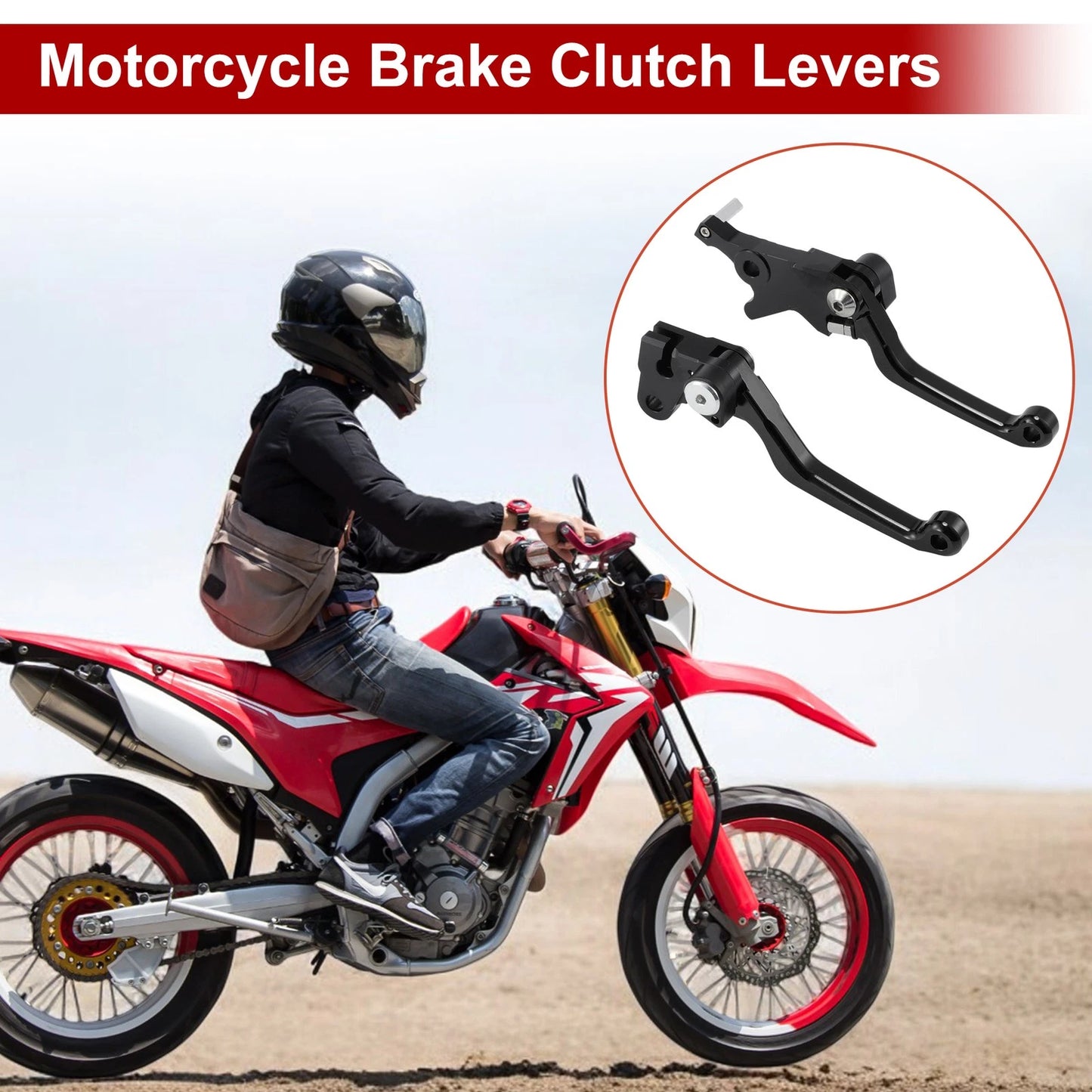 Short Brake Clutch Levers 1 Pair for Honda CRF250L CRF300L Rally (2013-2023)