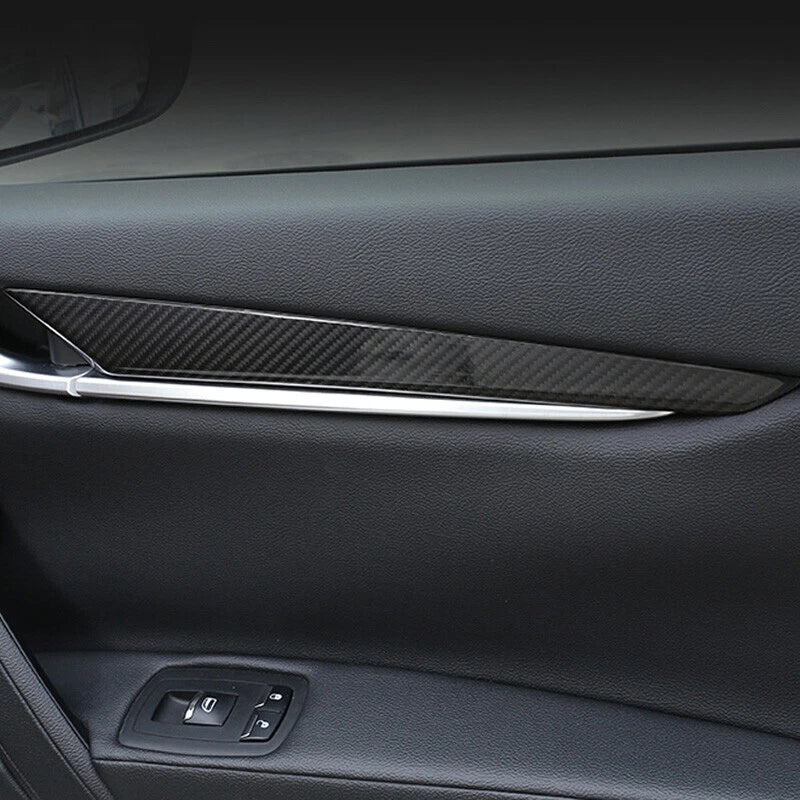 Real Carbon Fiber Interior Door Panel Cover Trim For Maserati Ghibli 2013-21