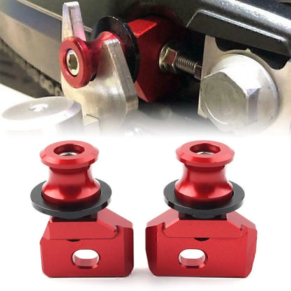 Red Moto Chain Adjustment Bracket Screws for Honda CB650R (2019-2023)