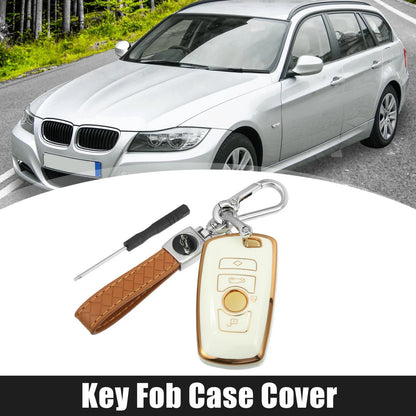 Key Fob Remote Control for BMW 1 3 4 5 6 7 Series X3 TPU Keychain (2004-2023)