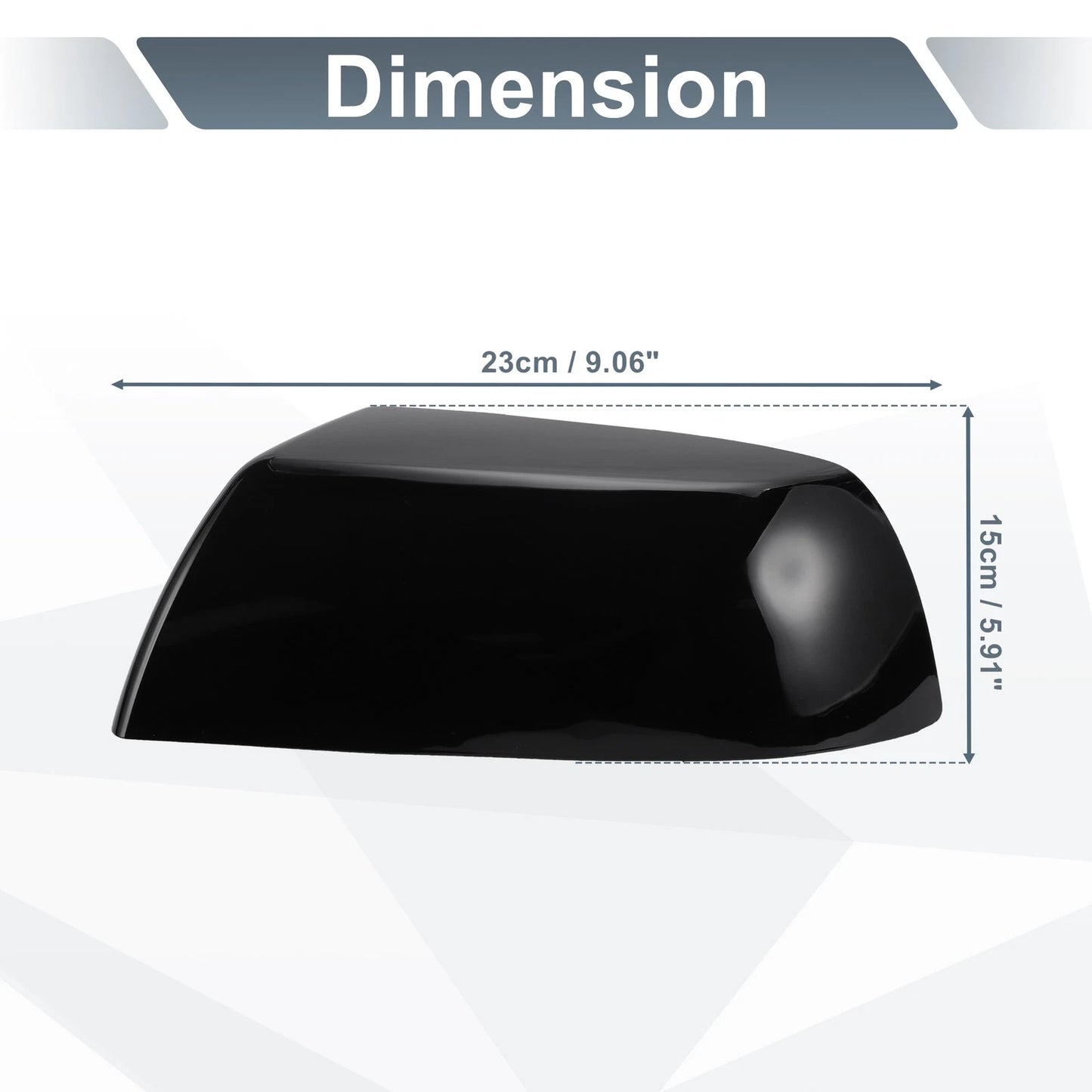 Rearview Mirror Cover Cap Gloss Black for Toyota Tundra Sequoia (2007–2022)