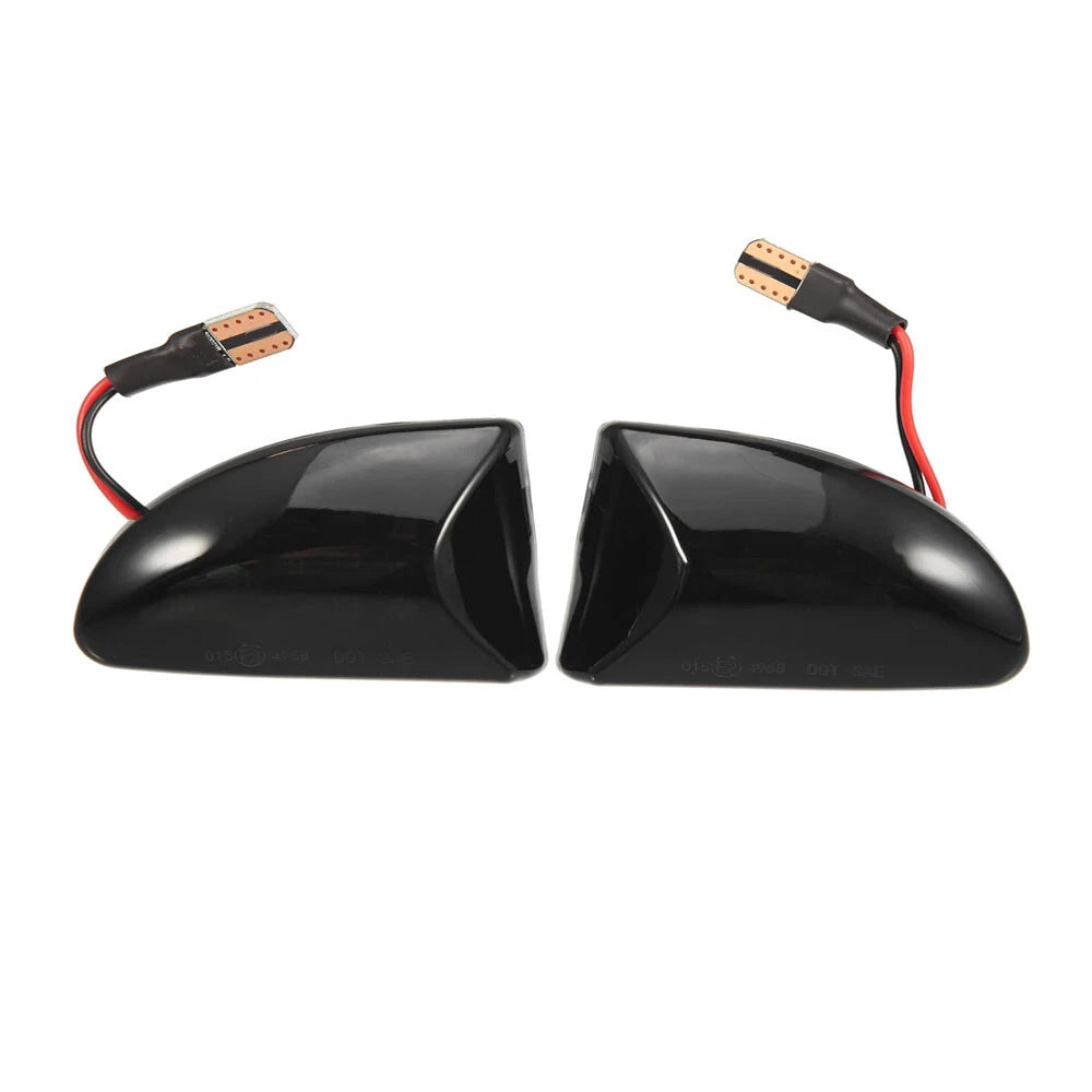 Smoke Lens LED Turn Signal Side Marker Light for 2007-2014 Benz Smart Fortwo