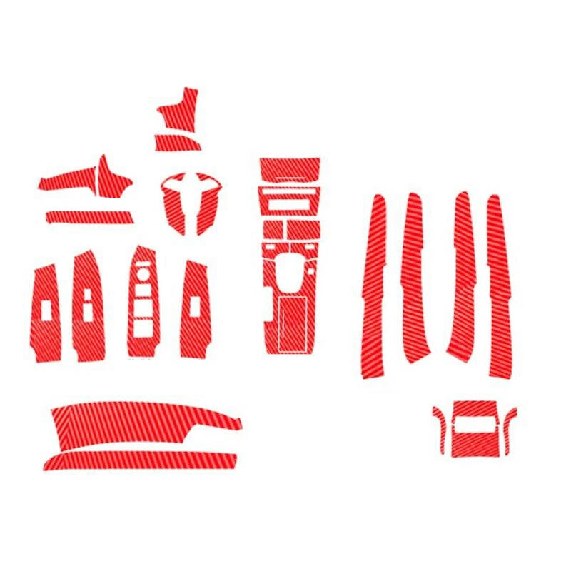29pc Red Carbon Fiber Interior Trim Kit for Honda Accord (2008-2012)