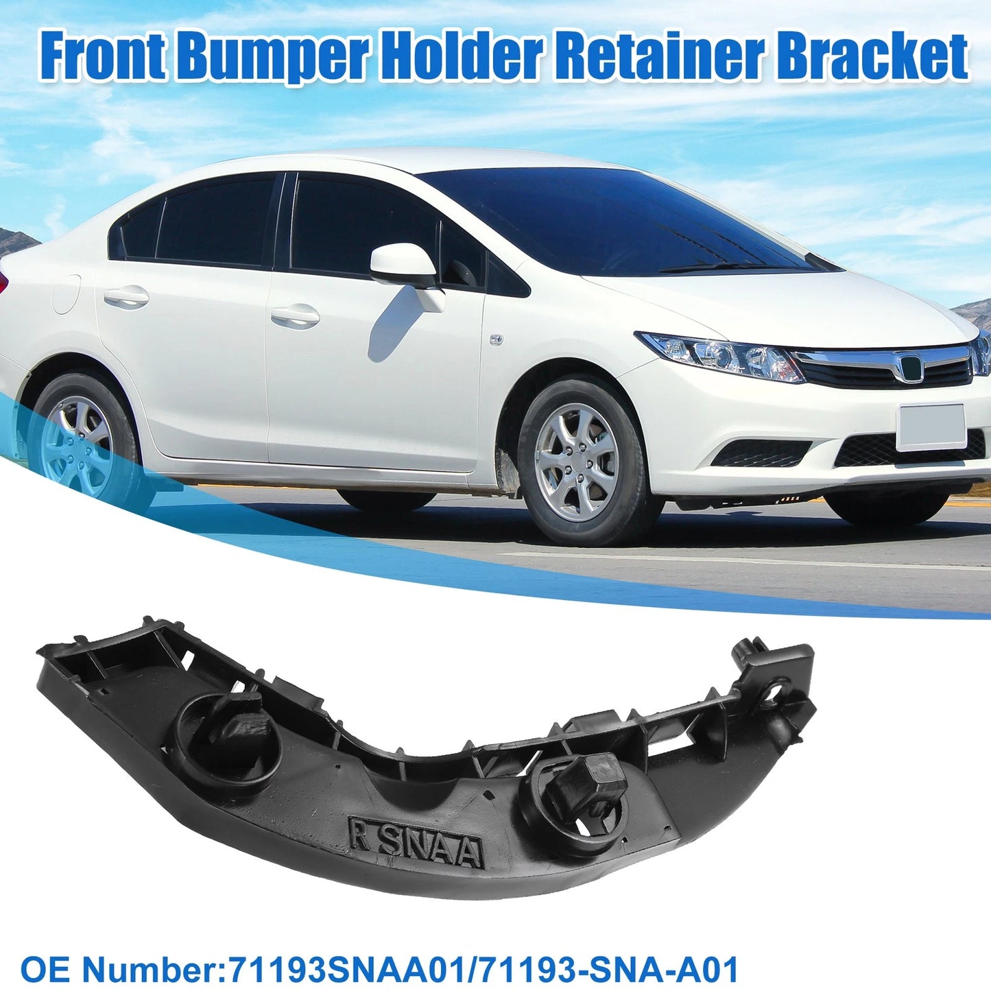Right Side Front Bumper Support Bracket for Honda Civic (2006-2011)