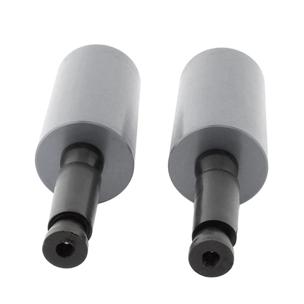 2 x Universal Handlebar Hand Grips & End Caps for Motorcycle (No Year)