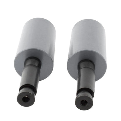 2 x Universal Handlebar Hand Grips & End Caps for Motorcycle (No Year)