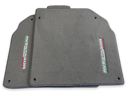 Gray Carpet Floor Mats for Lamborghini Aventador (2012-2022) AutoWin 2 x