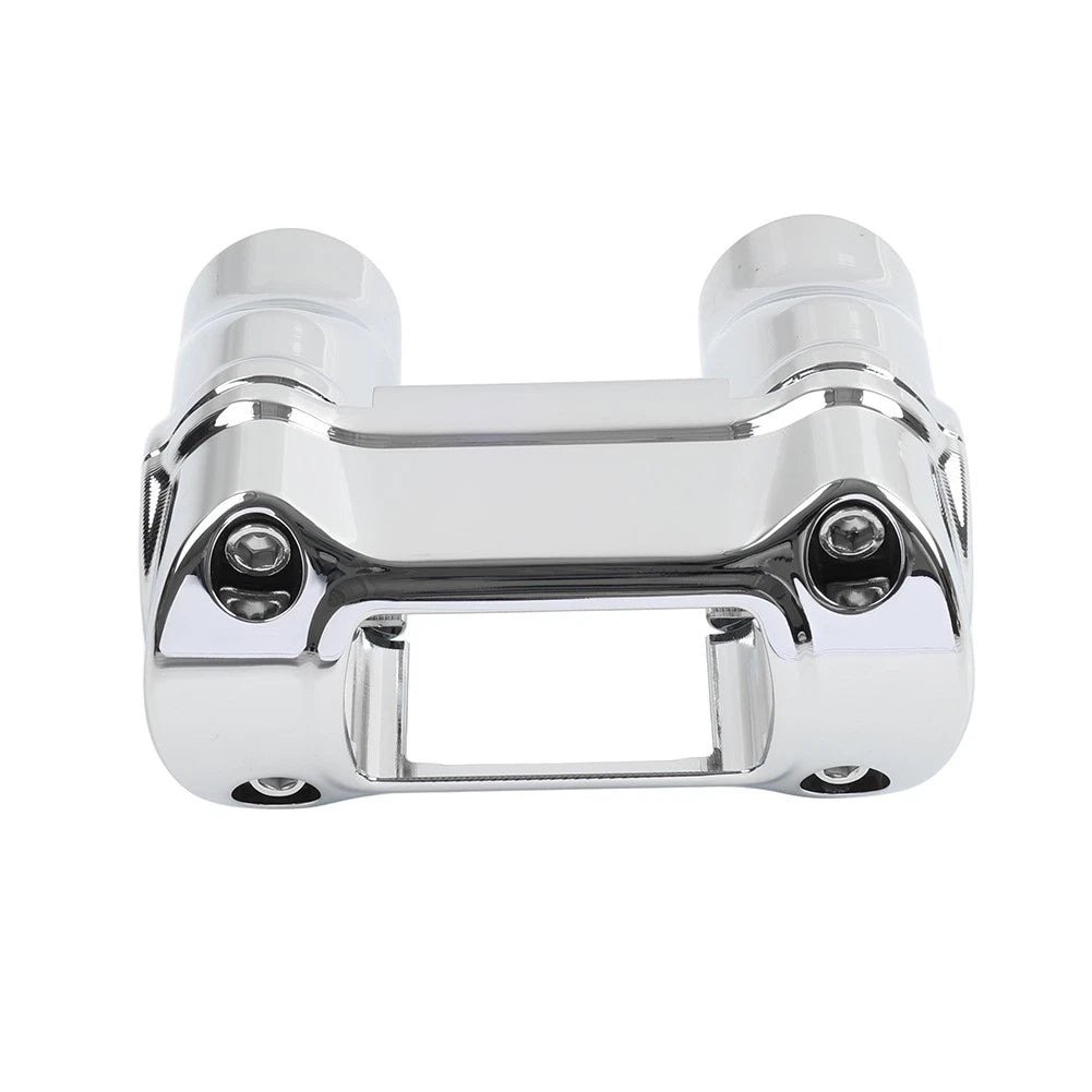 2" Handlebar Riser 1 1/4" Bar Clamp Chrome for Harley Softail