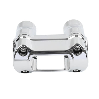 2" Handlebar Riser 1 1/4" Bar Clamp Chrome for Harley Softail