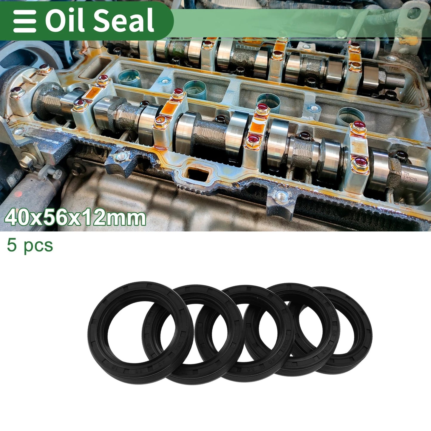 Oil Seal 40x56x12mm NBR Rubber Seal Ring Rotary Shaft for Make Model