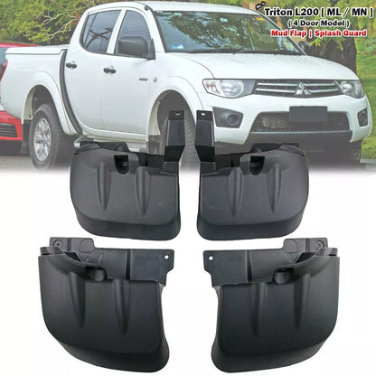 Mud Flap Splash Guards for Mitsubishi Triton ML MN 4 Door Pickup (2005-2014)