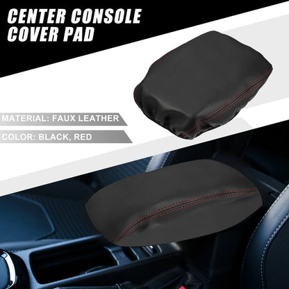 Center Console Cover for Mitsubishi Outlander 2022-2023 Black Red Stitch