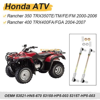 Left & Right Tie Rod Ends for Honda Rancher 350 TRX350TE/TM/FE/FM (2000–2006)