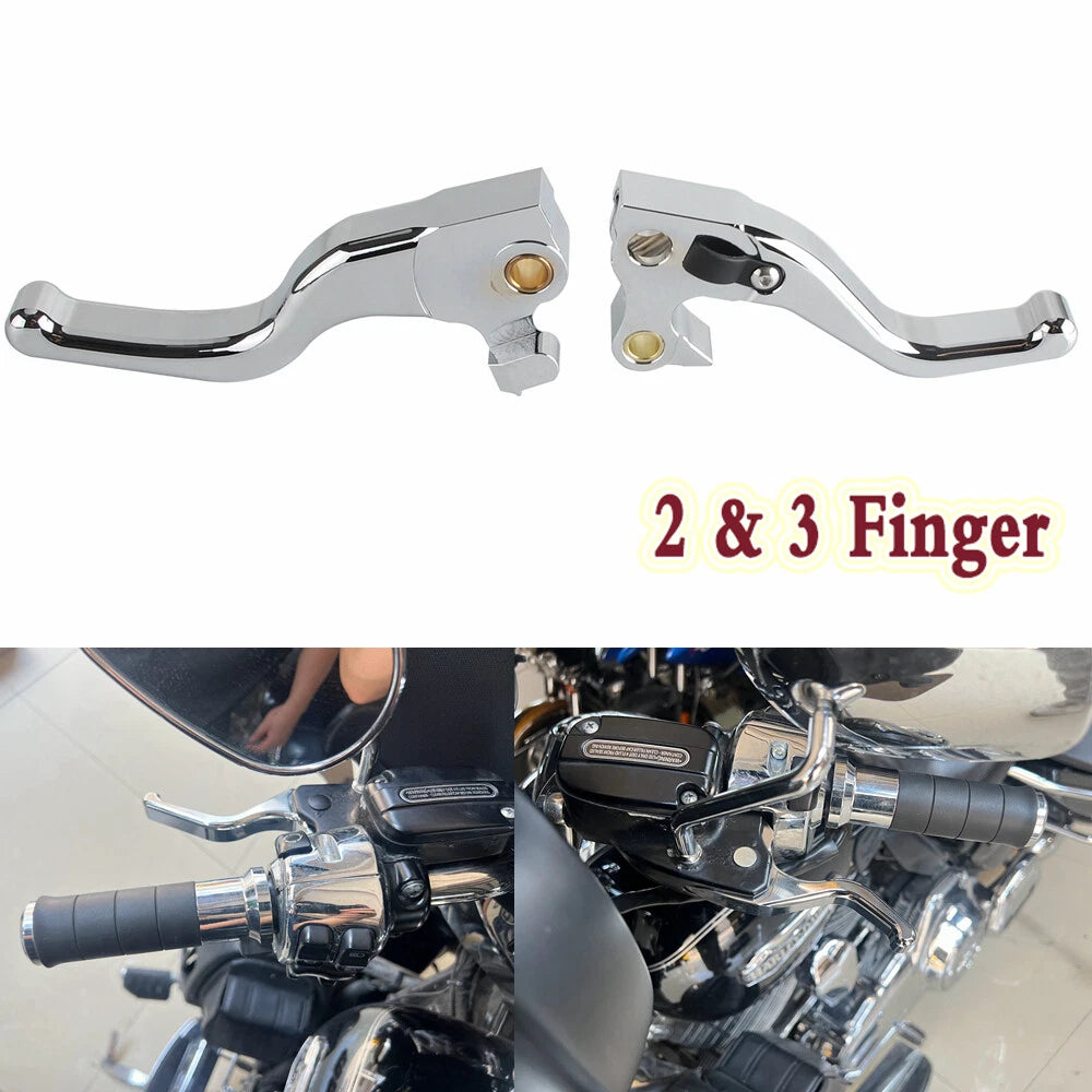 Finger Brake Clutch Hand Levers for Harley Sportster Roadster XL883/1200R