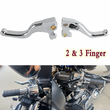 Finger Brake Clutch Hand Levers for Harley Sportster Roadster XL883/1200R