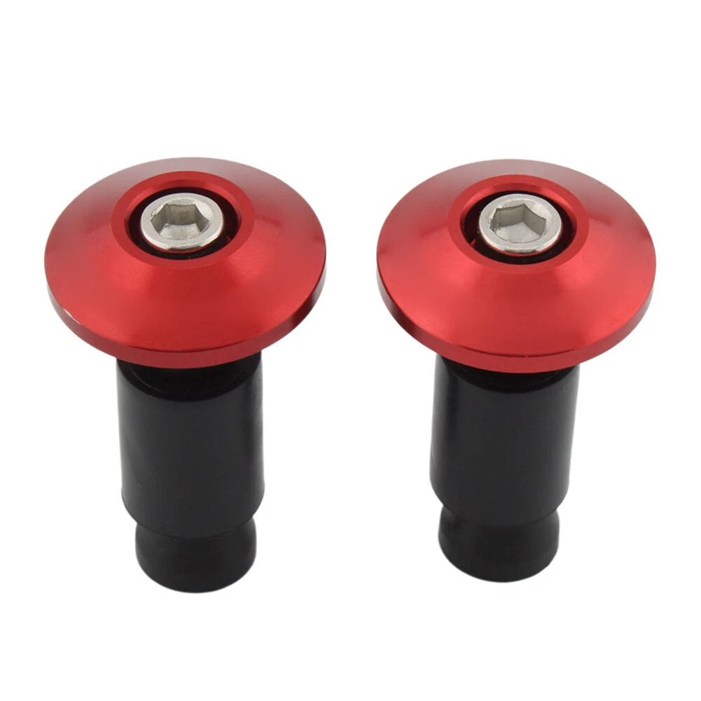 7/8'' Handlebar Grips Caps for Motorcycle Dirt Bike - Red