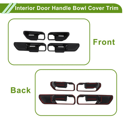 Interior Door Handle Bowl Cover Trim for Toyota Land Cruiser 2024-2025 ABS