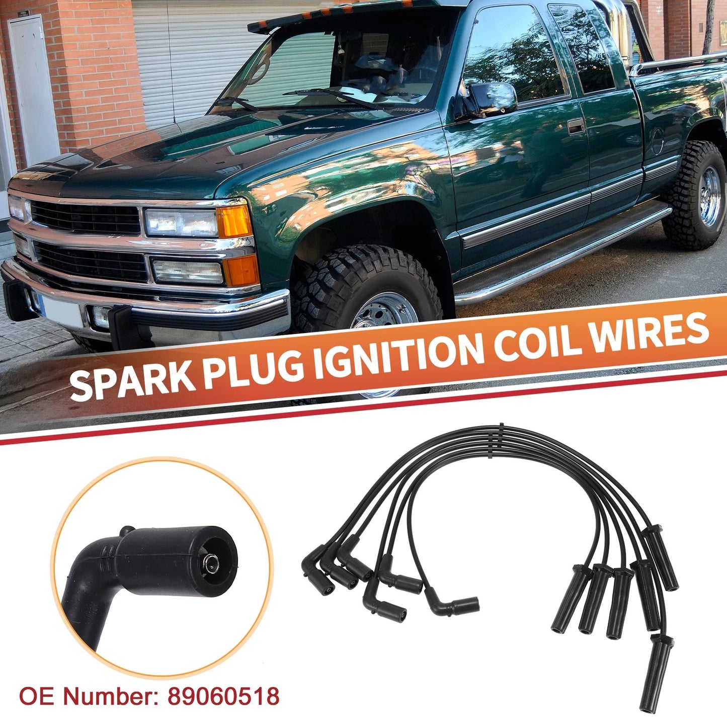 6 x Spark Plug Wire Ignition Coil Cable for Chevrolet Express 1500