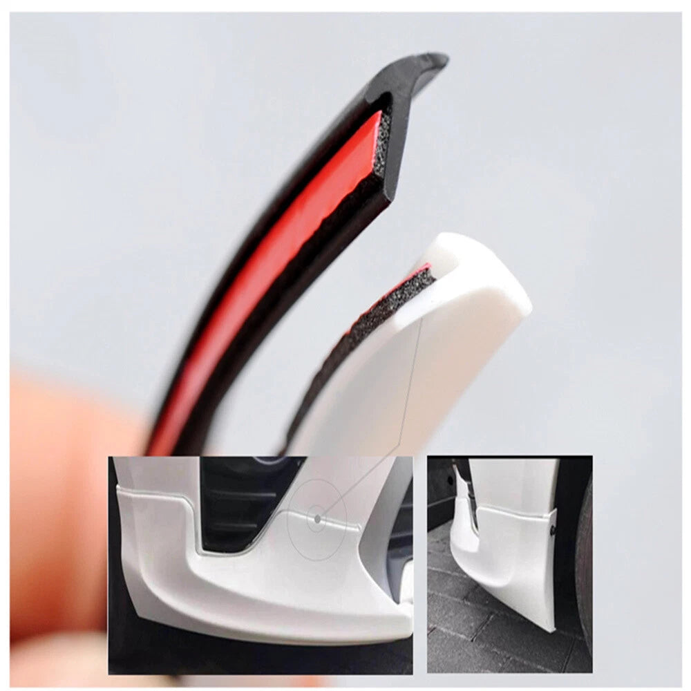 Rubber Seal Strip Weatherstrip for Car Bumper Fender Trim Black 5M