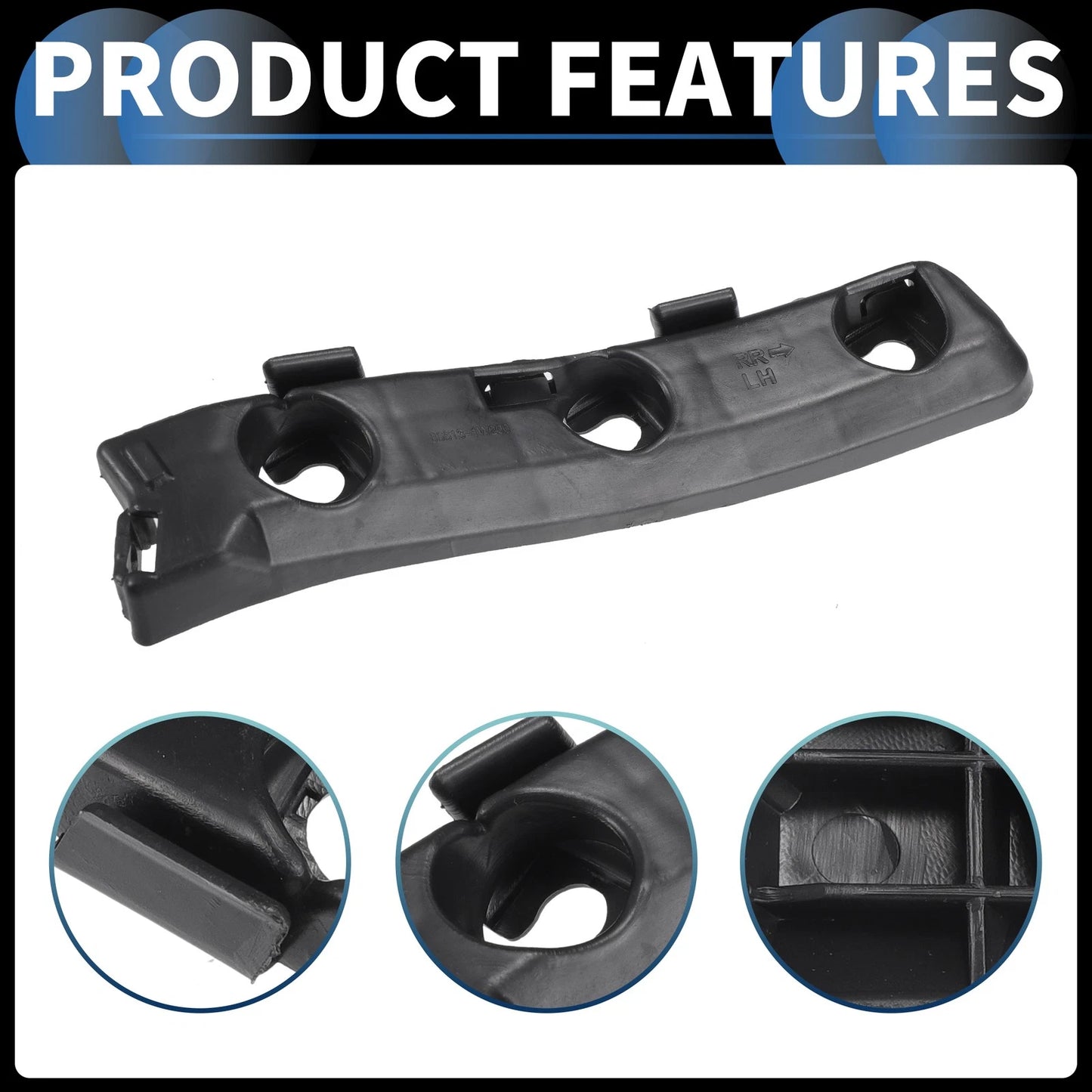 Rear Bumper Retainer Bracket  for Kia Rio (2012-2017) Black