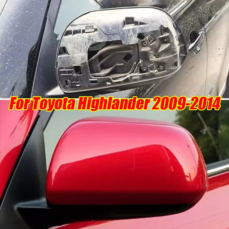 Left Side Rearview Mirror Cover Cap / 1 x / for Toyota Highlander (2008–2013)