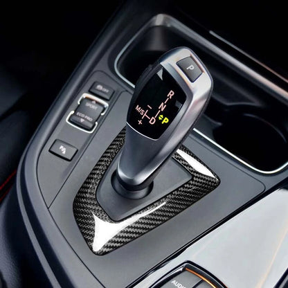 Dry Carbon Fiber Gear Shift Cover Knob Panel Surround For BMW 1 2 3 4 5 Series